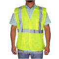 Wholesale Construction Tool Pockets Hi Vis Flourescent Reflective Safety Vest Waistcoat Engineer High Visibility Work Jacket